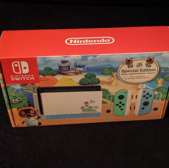NINTENDO SWITCH ANIMAL CROSSING NEW HORIZONS SPECIAL EDITION CONSOLE (BR… - Picture 9 of 11